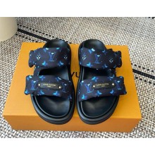 Louis Vuitton Pool Pillow Comfort Mule1AHMKL navy blue 2025