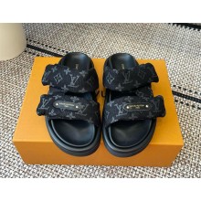 Louis Vuitton Pool Pillow Comfort Mule1AHMKL black denim 2025