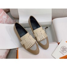 Hermes Royal loafer with fringe and signature "H" detail 01 2023
