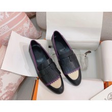 Hermes Royal loafer with fringe and signature "H" detail 03 2023