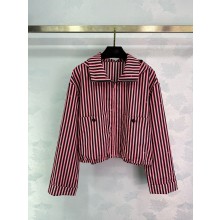 Chanel Printed Technical Fabric Black & Pink jacket P76226 2024