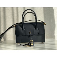 HERMES NEW DRAG 22 BAG BLACK IN EVERCOLOR LEATHER 2023(HANDMADE)