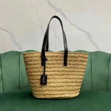 saint laurent raffia tote bag 2022