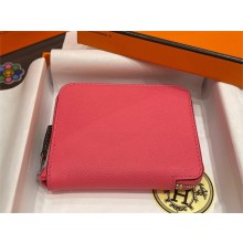 HERMES SILK'IN COMPACT WALLET IN ORIGINAL EPSOM LEATHER FUCHSIA 2023