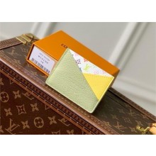 LV x TM Criss-Cross Card Holder M14139 Green Tea 2025