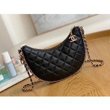 Chanel Small Hobo Bag in Lambskin AS3917 black 2023