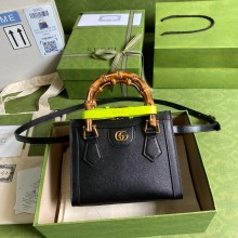 Gucci Diana mini tote bag 702732 BLACK 2021