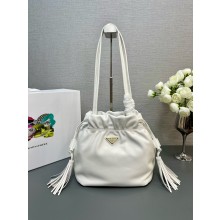 prada NAPPA LEATHER SHOULDER bag 1BG541 WHITE 2024