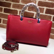Gucci Bamboo Shopper leather tote 323660 Red