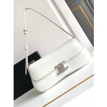 Celine MEDIUM LOLA BAG in shiny calfskin WHITE 2024