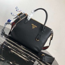 PRADA Calf leather TOTE bag 1BA157 BLACK