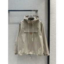 prada Printed Re-Nylon blouson jacket gray 2024
