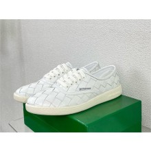 Bottega Veneta Lace-up Sawyer Sneaker in Intrecciato leather white 2024