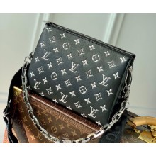 Louis Vuitton Coussin PM in Monogram-embossed puffy lambskin M57790 black 2022