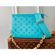 Louis Vuitton Coussin PM Bag in Monogram Leather M20769 Turquoise 2022
