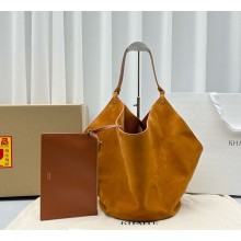 Khaite Lotus suede tote Caramel  2024