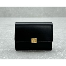 Miu Miu Black leather trifold wallet 1121-2024
