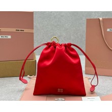 Miu Miu Satin Duchesse pouch 5NG010 Peony Pink  2024