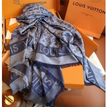 Louis Vuitton Lock And Go Shine Shawl blue 2025