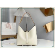 CHLOE Marcie hobo bag in grained leather white 2025