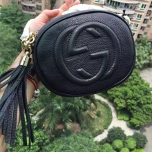 Gucci Soho leather mini chain bag 353965 Navy