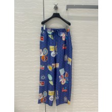 LOUIS VUITTON BLUE Mahina Patch Pajama Pants 2025