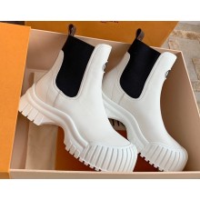 Louis Vuitton Ruby Flat Ankle Boots in Calf leather White 2023