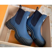 Louis Vuitton Ruby Flat Ankle Boots in Calf leather Blue 2023