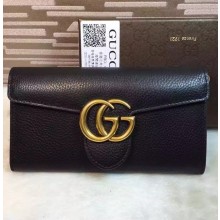 Gucci GG Marmont Continental Wallet 400586 Black