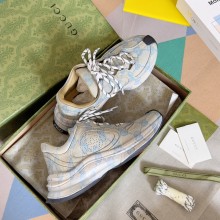 Gucci Women/Men GG print Run sneakers 725612 03 2023