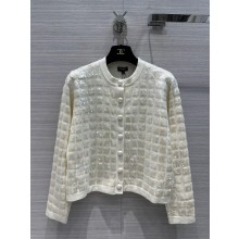chanel white sequins cardigan 2023