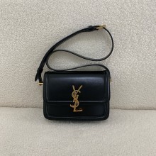 Saint Laurent SOLFERINO SMALL SATCHEL IN BOX CALFSKIN black 2024(ORIGINAL QUALITY)