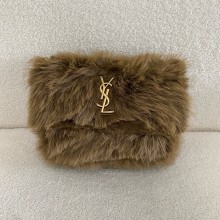 Saint Laurent niki medium Bag in shearling Rouan(original quality)