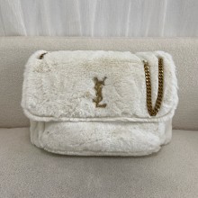 SAINT LAURENT NIKI oversized in shearling POLAIRE(original quality)