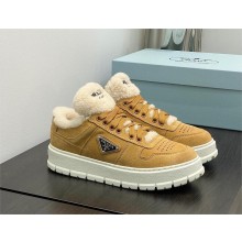 Prada Suede sneaker 1E947M ecru 2023