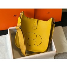 Hermes Evelyne III PM Bag in Togo Leather JAUNE AMBRE