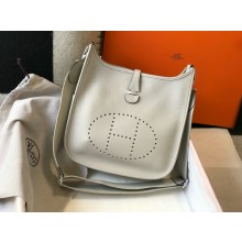 Hermes Evelyne III PM Bag in Togo Leather PEARL GRAY