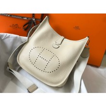 Hermes Evelyne III PM Bag in Togo Leather craie