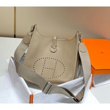 Hermes Evelyne III PM Bag in Togo Leather tourterelle