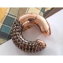 Fendi Fendioops Earrings Pink Gold