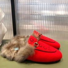 Gucci Women's 100 Princetown slipper 678192 red 2021