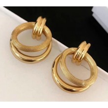 Celine Loop Earrings Gold 2018