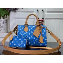 louis vuitton Speedy P9 Bandoulière 25 bag BLUE M24424 2024