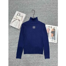 LOEWE blue hight neck sweater 2024