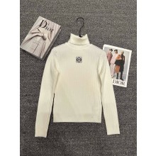 LOEWE white hight neck sweater 2024