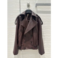 LOEWE Balloon jacket in nappa lambskin Dark Chocolate 2024