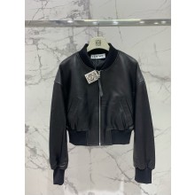 LOEWE Bomber jacket in nappa lambskin black 2024