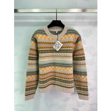 LOEWE Sweater in cashmere Beige/Multicolor 2024