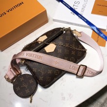 Louis Vuitton Multi-Pochette Accessoires Bag pink M44840