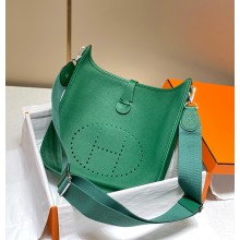Hermes Evelyne III PM Bag in Togo Leather vert vertigo